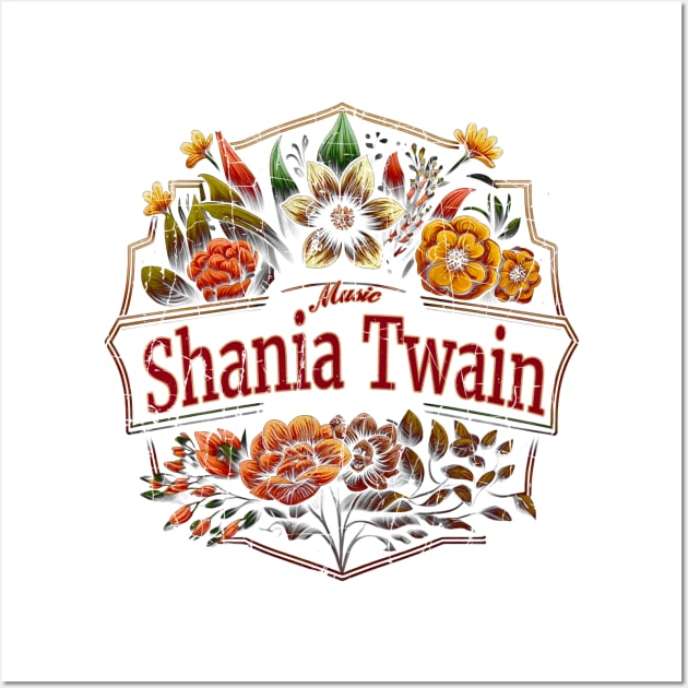 Shania Twain Flower VIntage Wall Art by Itulah Cinta